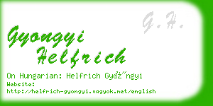 gyongyi helfrich business card